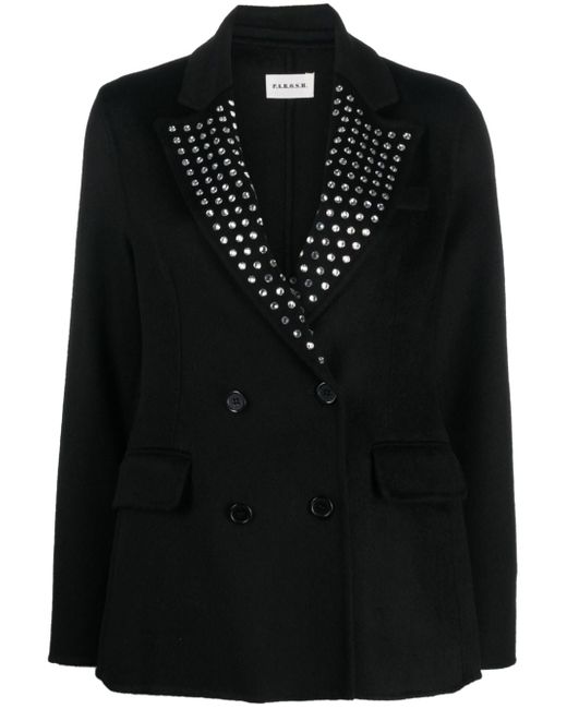 P.A.R.O.S.H. crystal-embellished double-breasted blazer