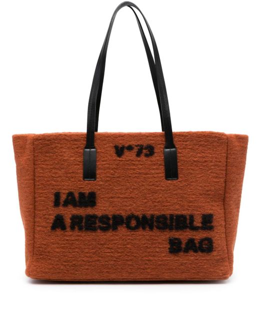 V°73 Responsibility brushed tote bag