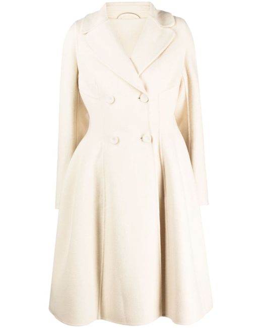 Ermanno Scervino A-line double-breasted wool coat