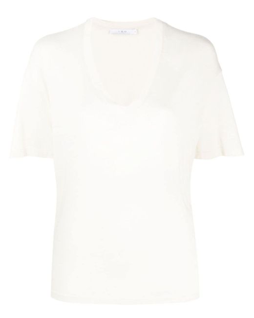 Iro V-neck drop-shoulder T-shirt