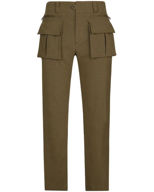 Dolce & Gabbana logo-patch cargo trousers