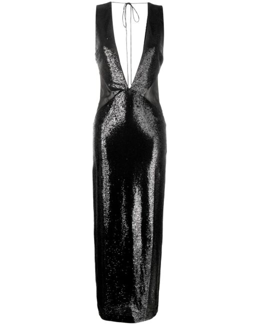 Rev sequin-embellished maxi dress