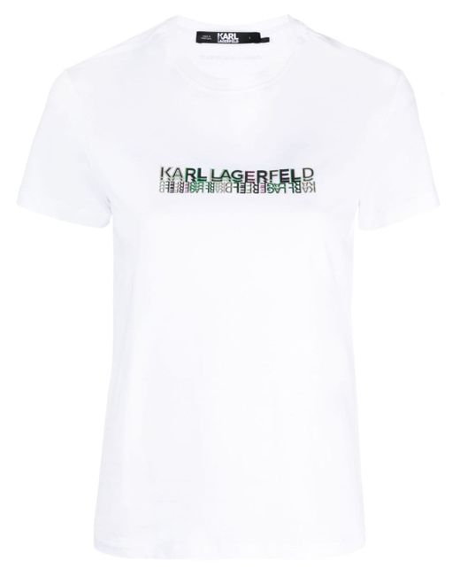 Karl Lagerfeld logo-print T-shirt
