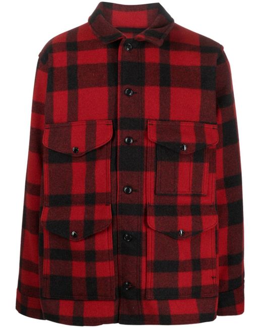 Filson Mackinaw plaid shirt jacket