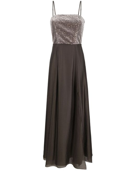 Peserico sequin-embellished flared gown