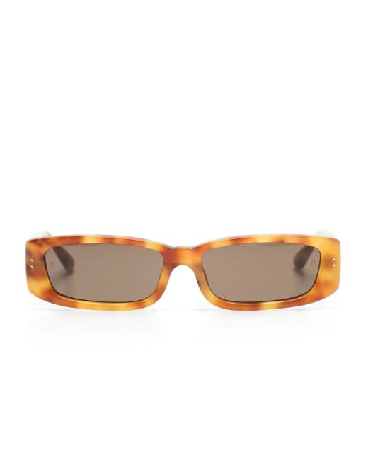 Linda Farrow Talita rectangle-frame sunglasses