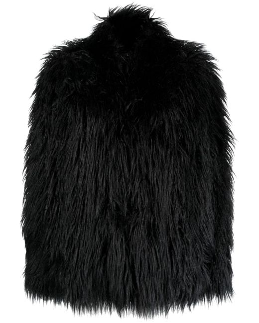 Dondup Mongolian faux-fur long-sleeved jacket