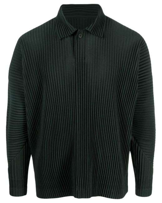 Homme Pliss Issey Miyake MC August pleated polo shirt