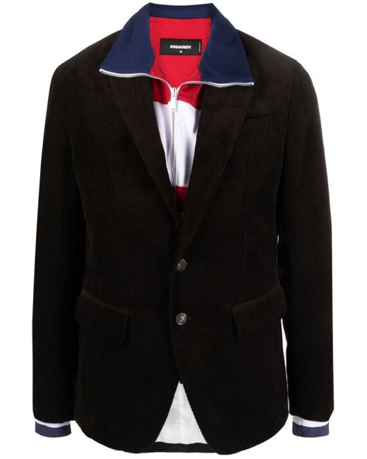 Dsquared2 layered single-breasted blazer