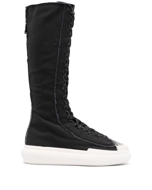 Y-3 Nizza distressed boot sneakers