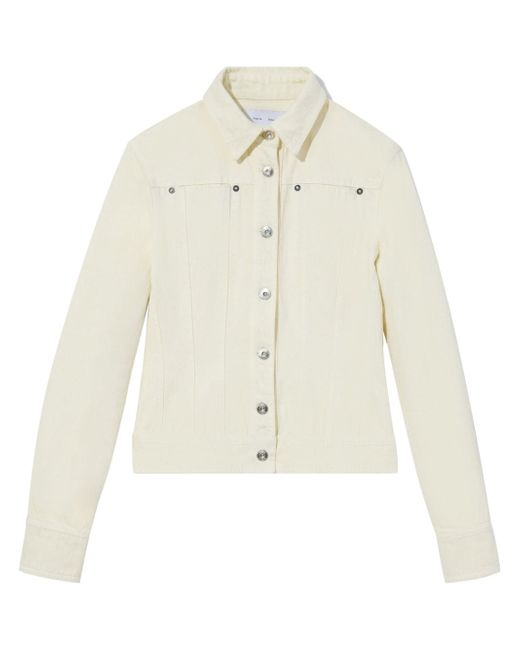 Proenza Schouler White Label buttoned panelled denim jacket
