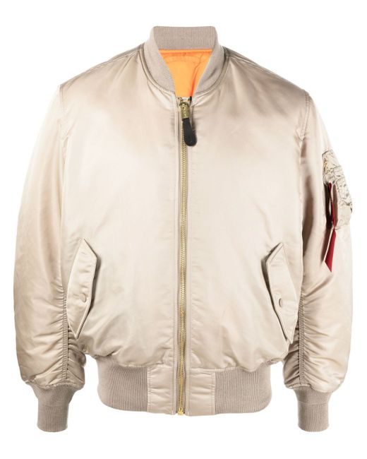 Alpha Industries reversible zip-up bomber jacket