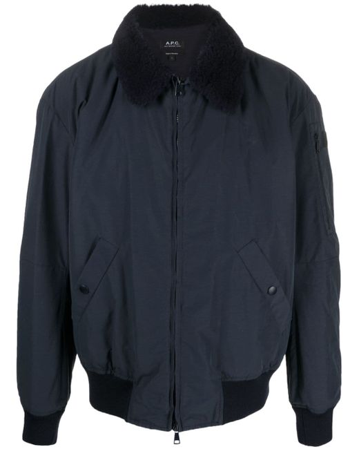 A.P.C. collared bomber jacket