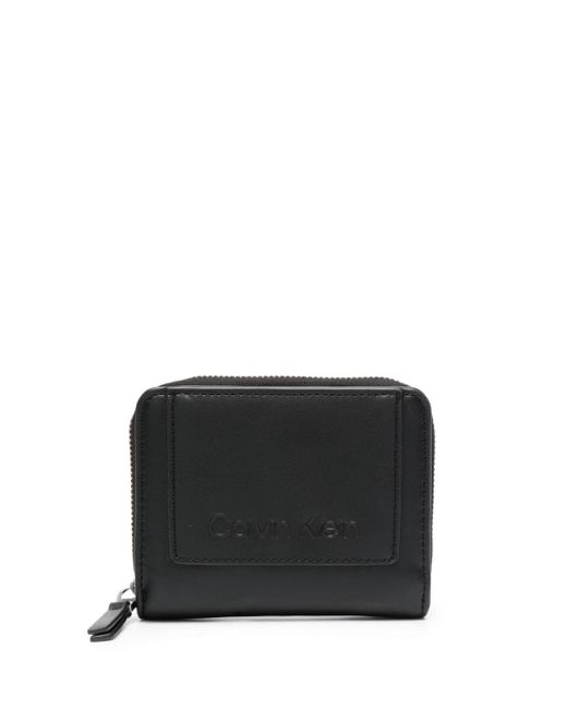 Calvin Klein logo-embossed leather wallet