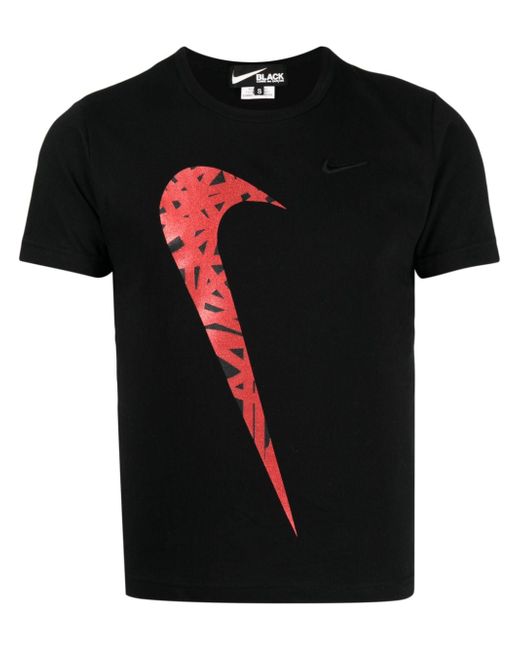 Comme Des Garcons Black x Nike logo-print T-shirt