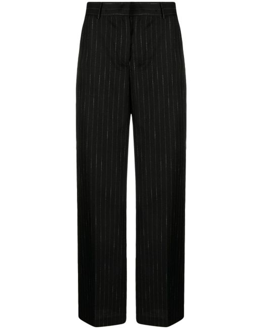 Msgm pinstripe-pattern wide-leg trousers