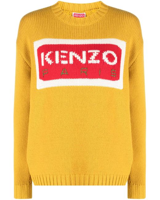 Kenzo intarsia-knit logo jumper