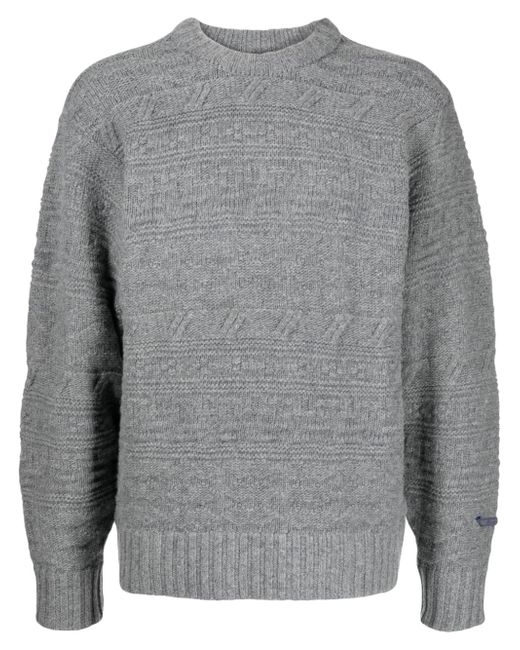 Ader Error logo-patch chunky-knit jumper