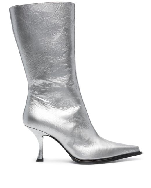 Acne Studios 85mm metallic leather boots
