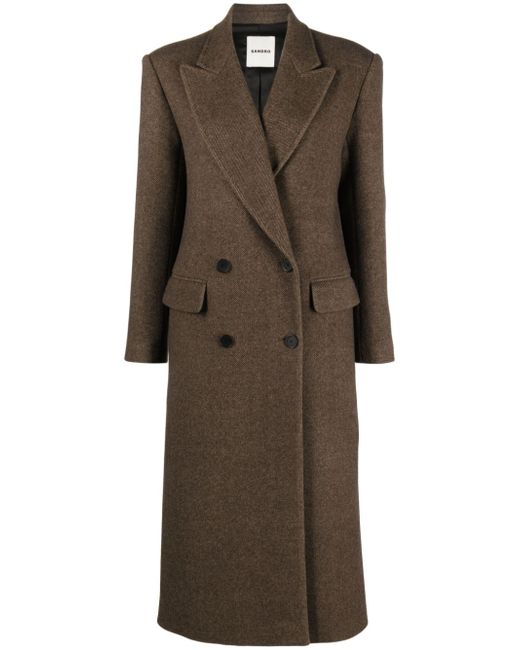 Sandro Officer double-breasted coat