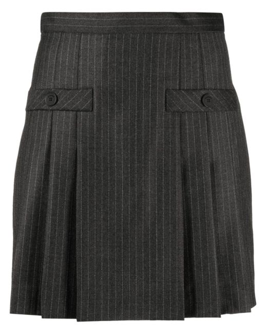 Sandro pinstripe pleated skirt