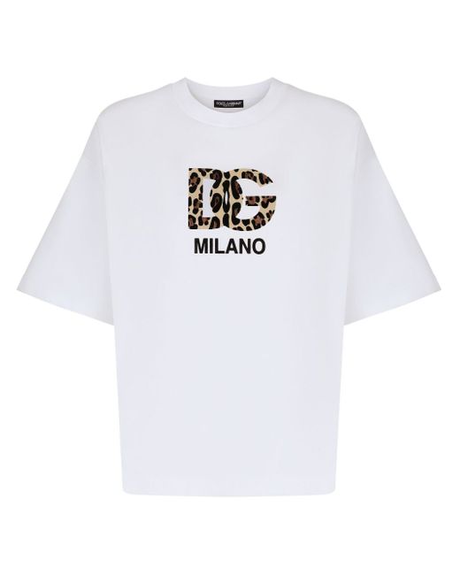 Dolce & Gabbana logo-print cotton-blend T-shirt