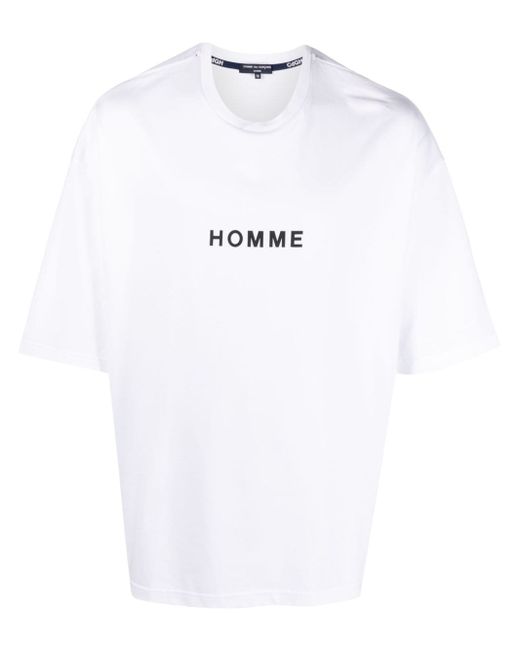 Comme Des Garçons Homme Plus slogan-print T-shirt