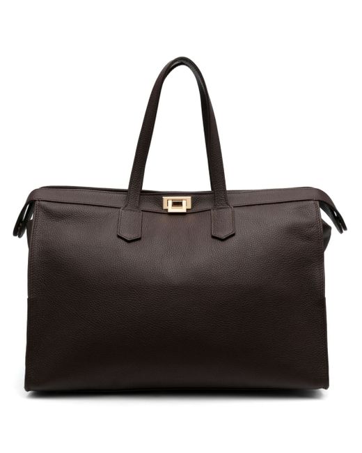 Eleventy pebbled leather briefcase