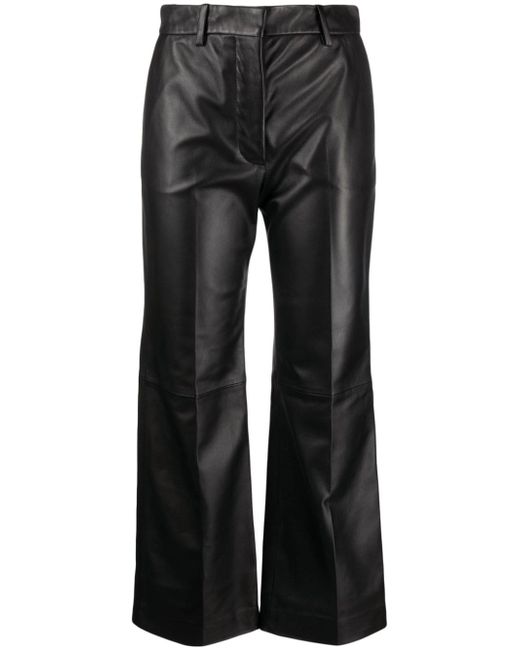 Joseph Talia leather cropped trousers