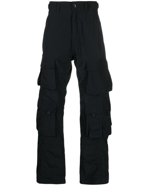 Martine Rose logo-patch cotton cargo trousers