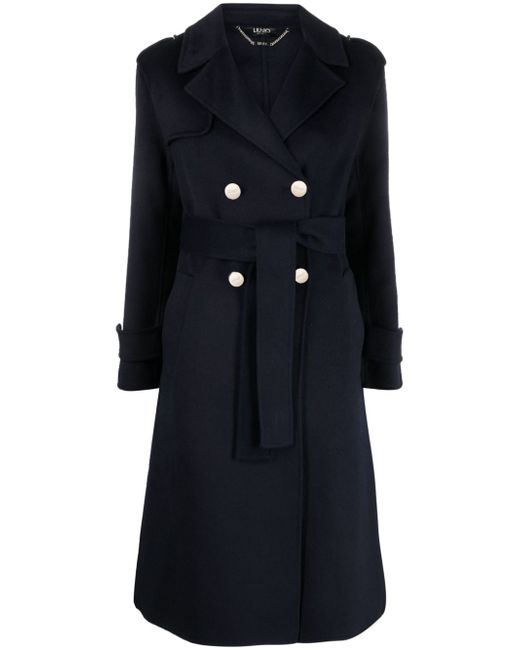 Liu •Jo double-breasted wool-blend coat