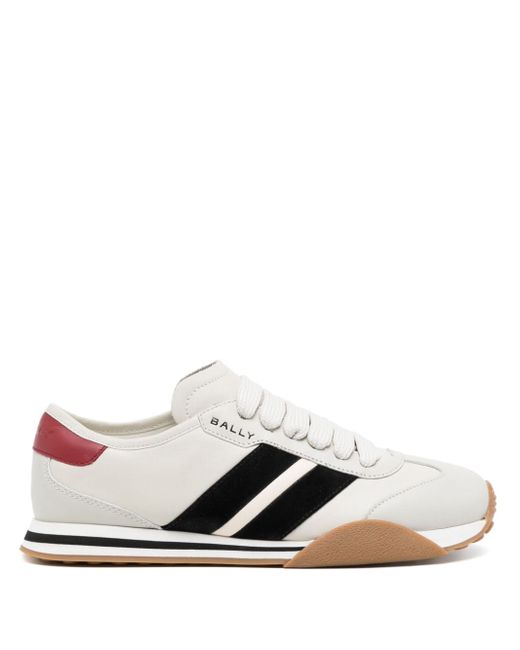 Bally low-top panelled leather sneakers