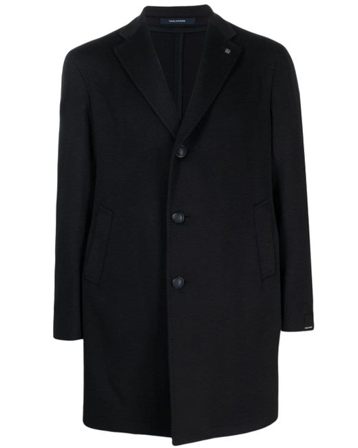 Tagliatore brooch-detail single-breasted cashmere coat