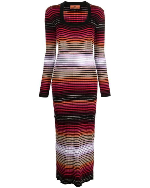 Missoni striped knitted midi dress