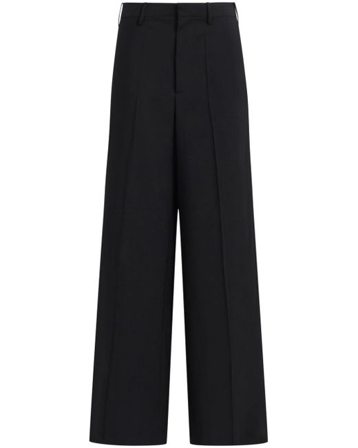 Marni high-waisted pressed-crease trousers