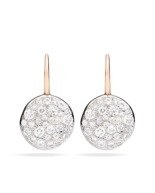 Pomellato 18kt rose gold Sabbia diamond earrings