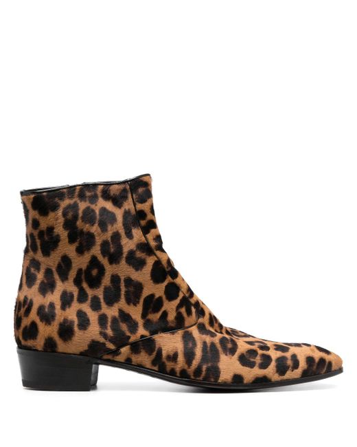 Lidfort leopard-print ankle boots