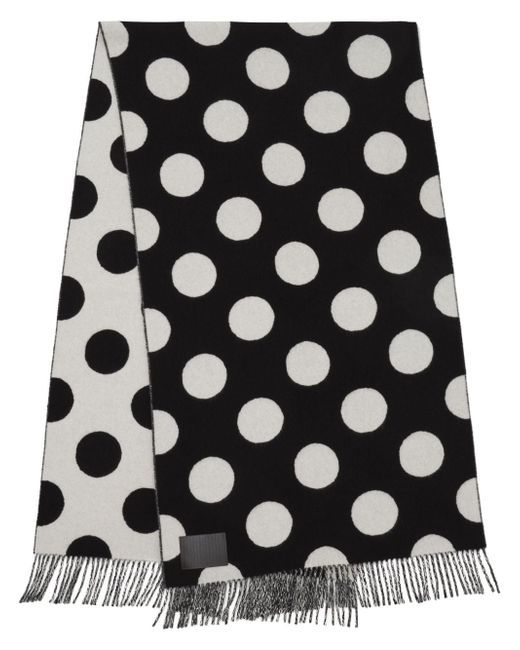 Marc Jacobs Spots fringed scarf