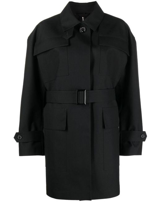 Mackintosh single-breasted belted-waist coat