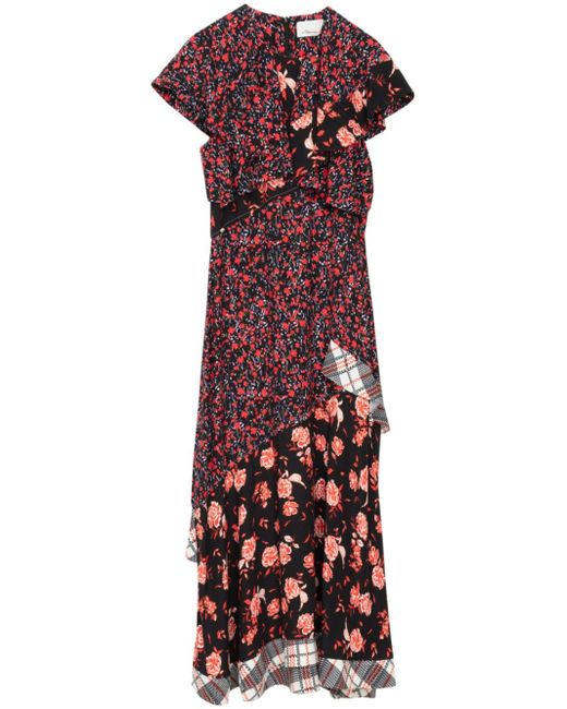 3.1 Phillip Lim floral-print panelled midi dress