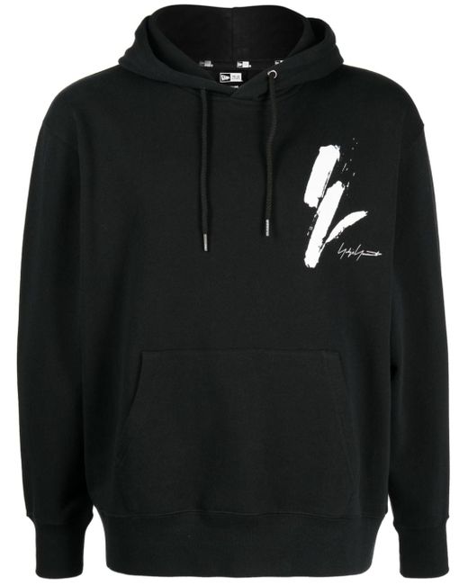 Yohji Yamamoto x New Era logo-print cotton hoodie