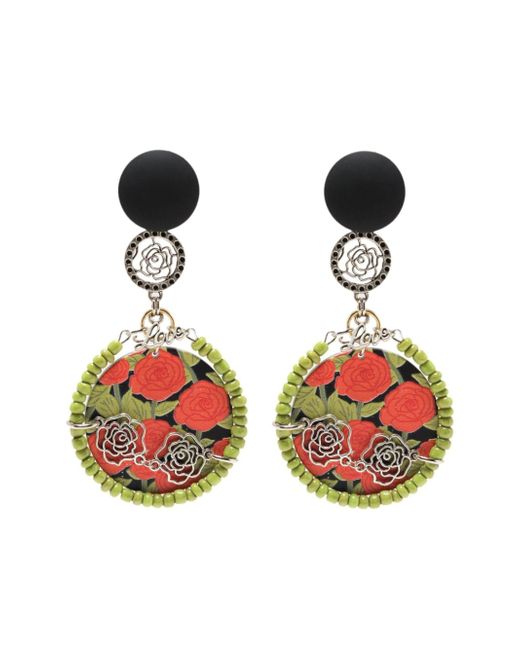 Amir Slama Love floral-print earring