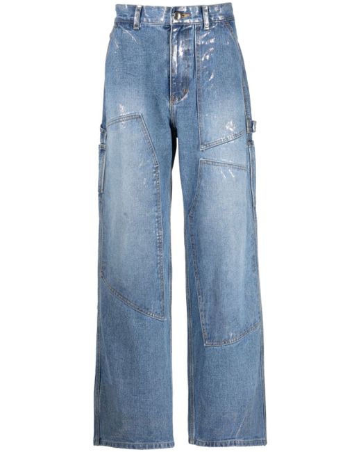 Andersson Bell Wax Coated Carpenter wide-leg jeans