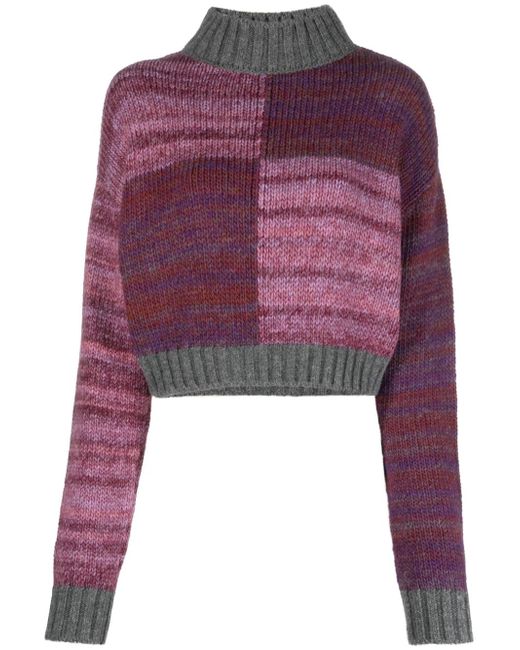 Destree Damien mélange-effect knitted jumper