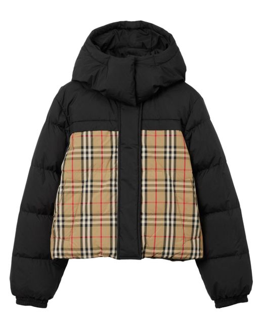 Burberry reversible Haymarket check puffer jacket