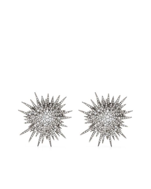 Rabanne crystal-embellished stud earrings