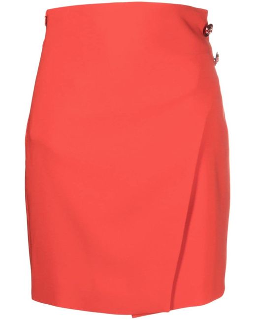 Genny high-waisted A-line skirt