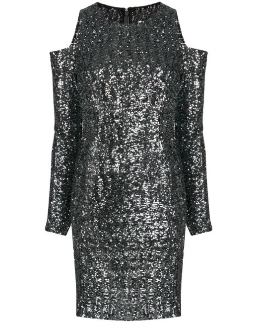 Michael Kors Collection sequin-embellished cut-out detailing dress
