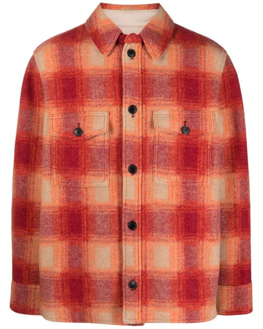 Marant Kevron plaid shirt jacket