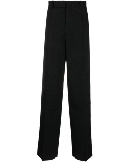 Jil Sander high-waist wool wide-leg trousers